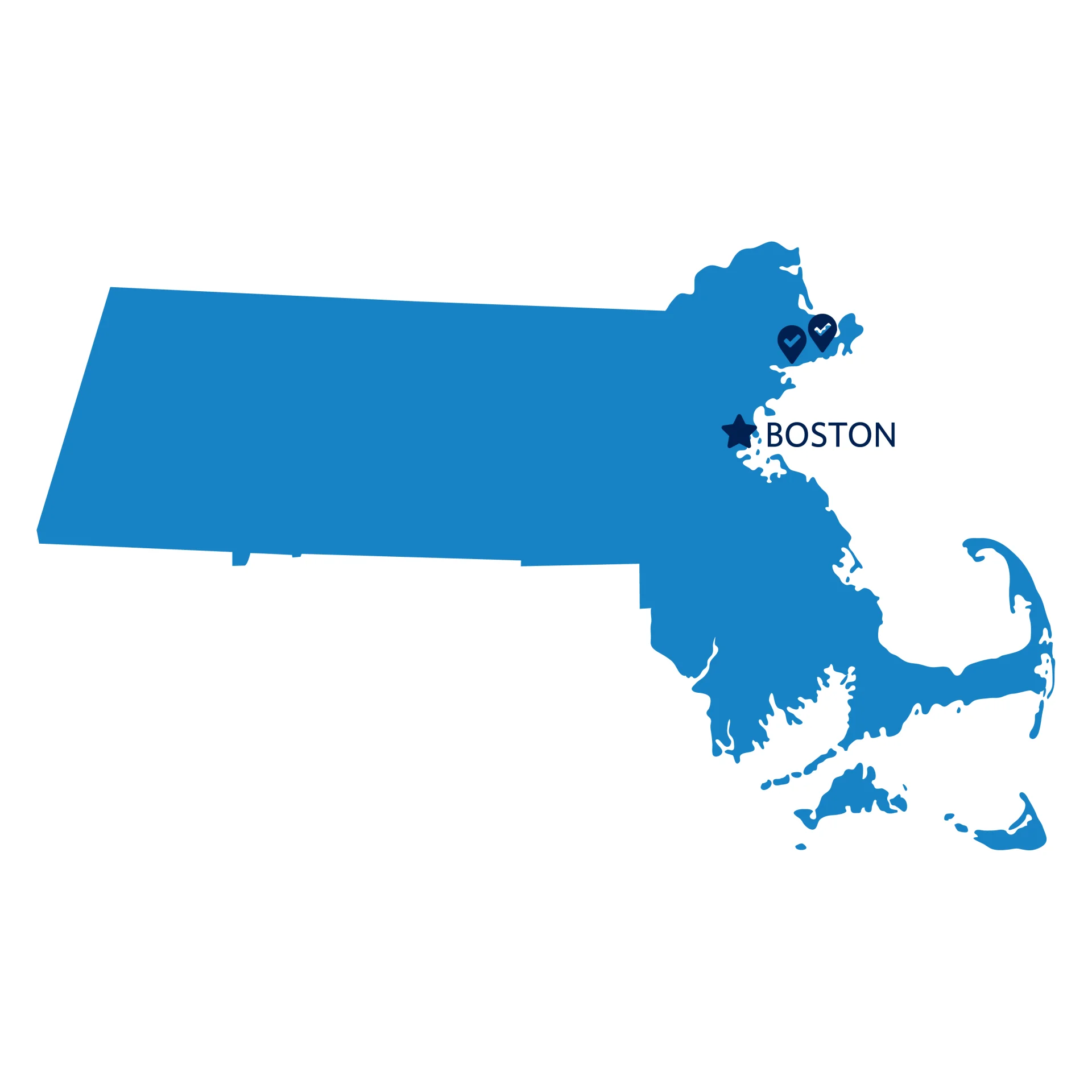 map of massechusetts boston and landmark campuses