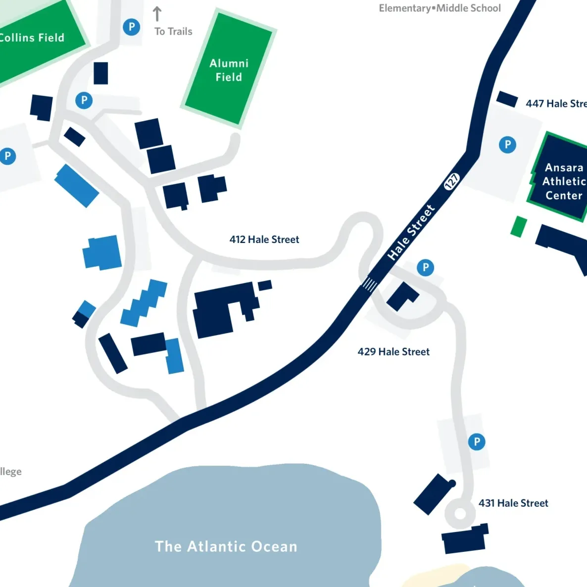 high school campus map