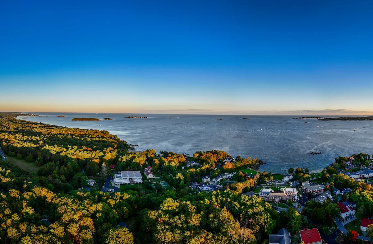 Atlantic coastline of Landmark's campus