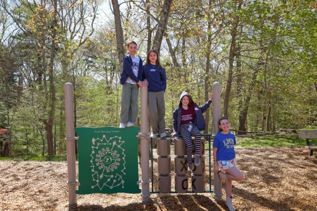students on playground