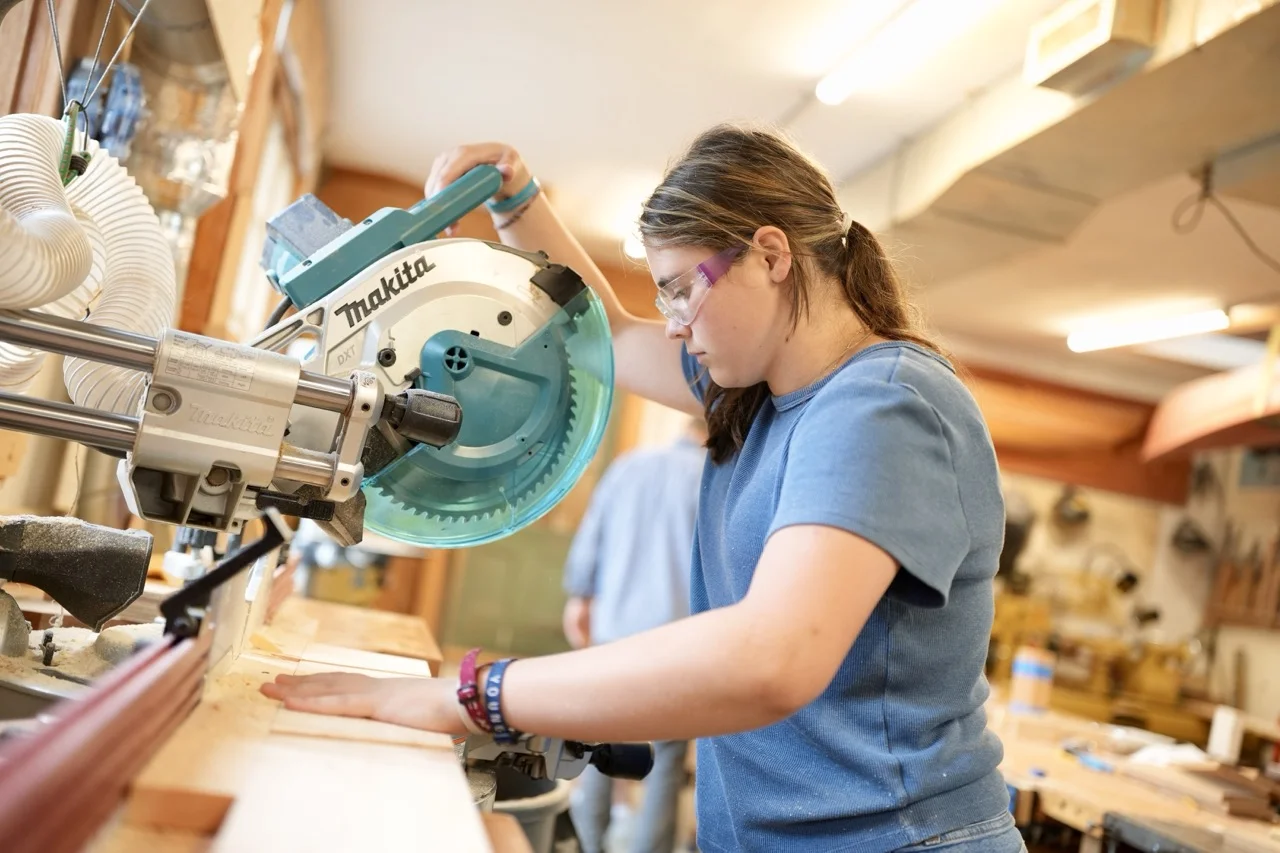 student at saw