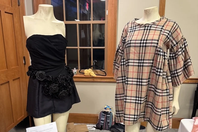 clothes on mannequin for fashion design