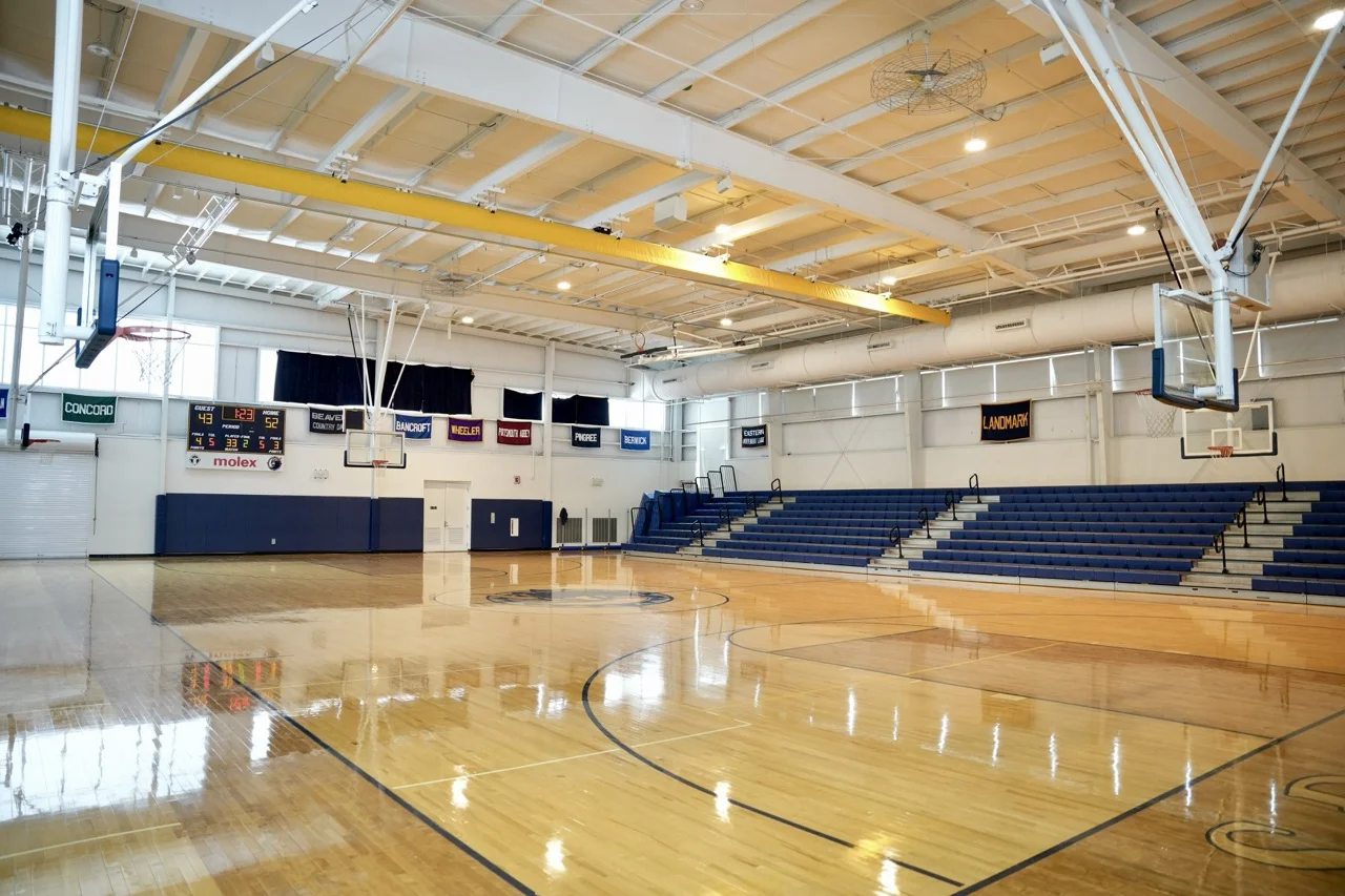 gym basketball court in ansara athletic center