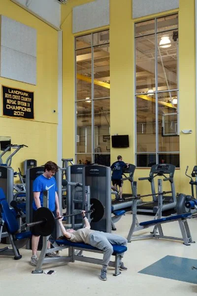 fitness room weight lifting in ansara athletic center