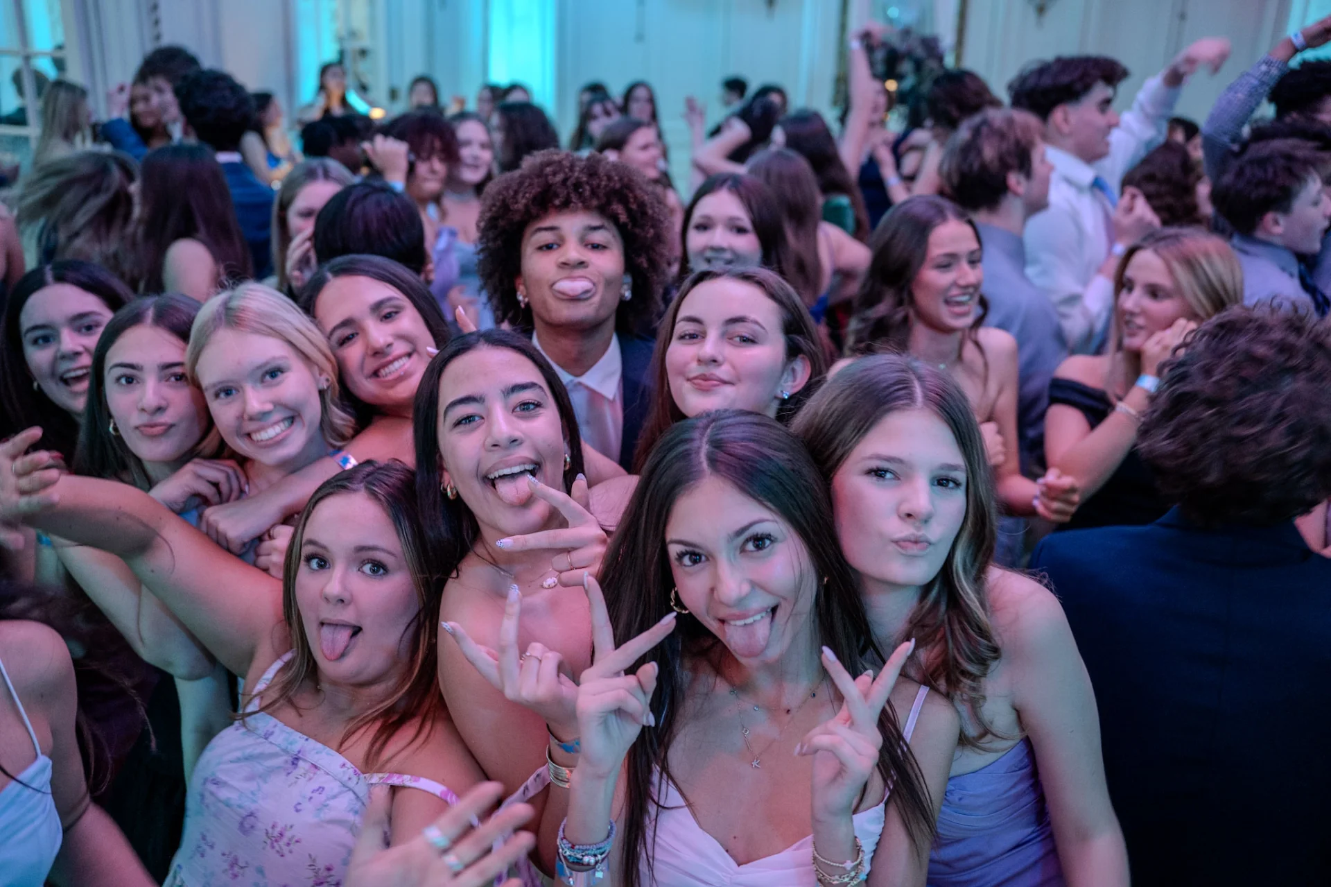 students at winter dance