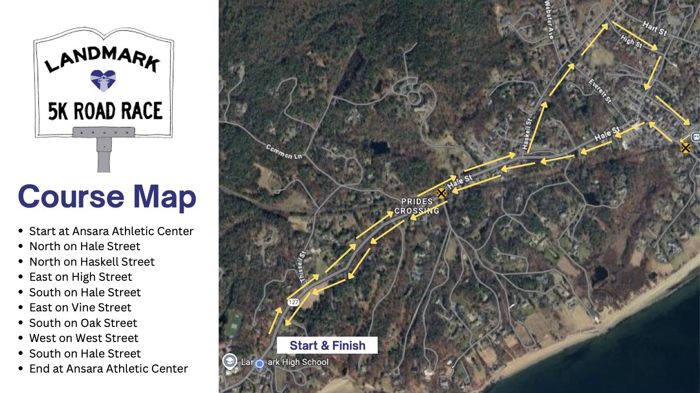 5K Road Race Map