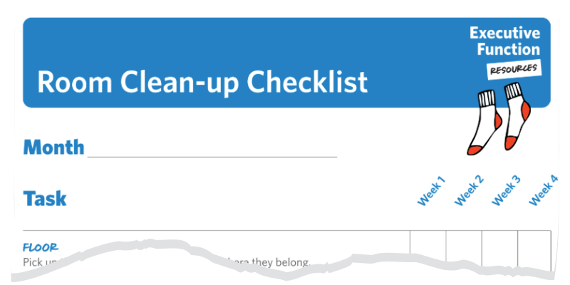 Room Clean-up chekclist