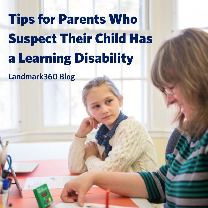 Blog article link Tips for Parents Who Suspect Their Child Has a Learning Disability