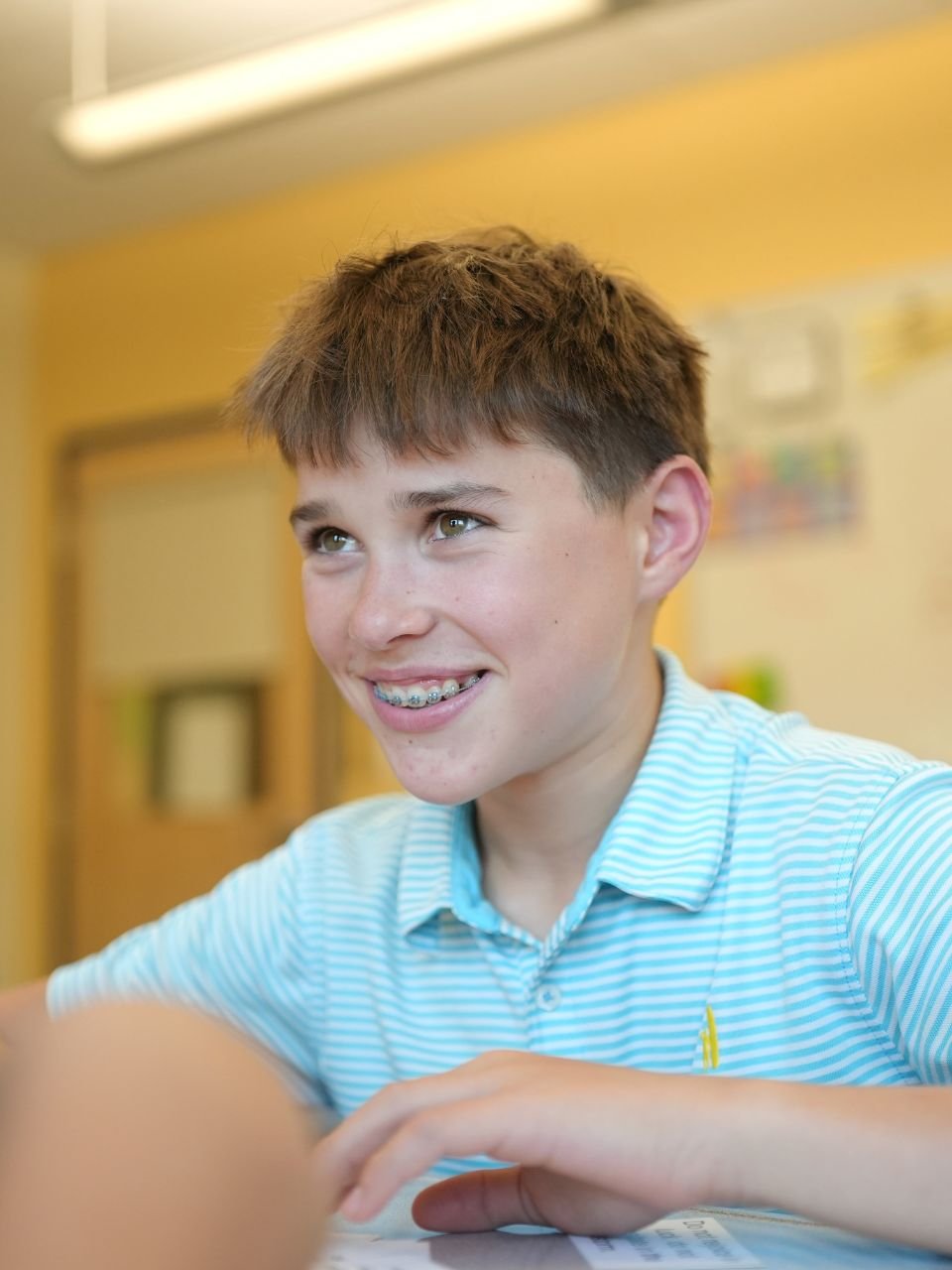 boy in classroom