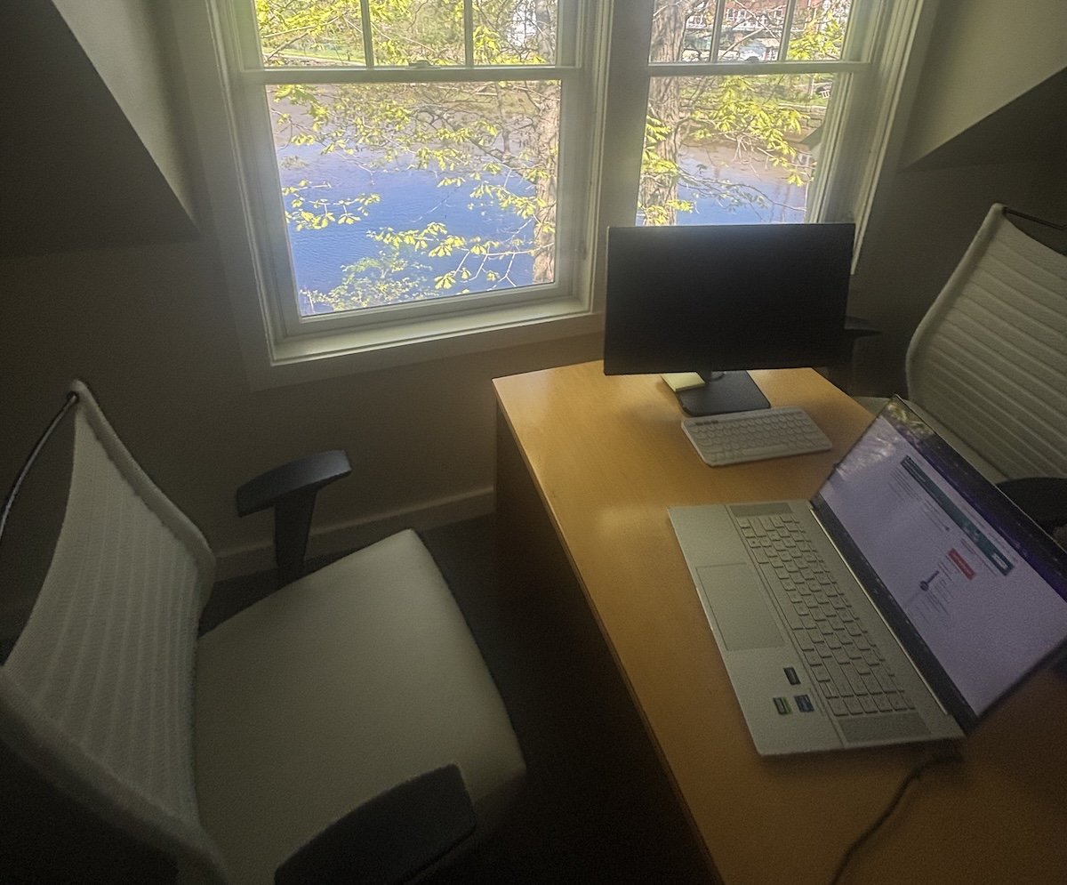 Booker's workspace