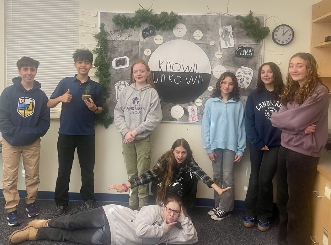 8th-grade Landmark students