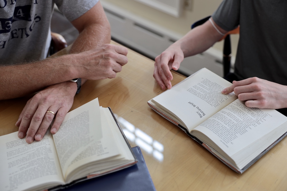 reading books