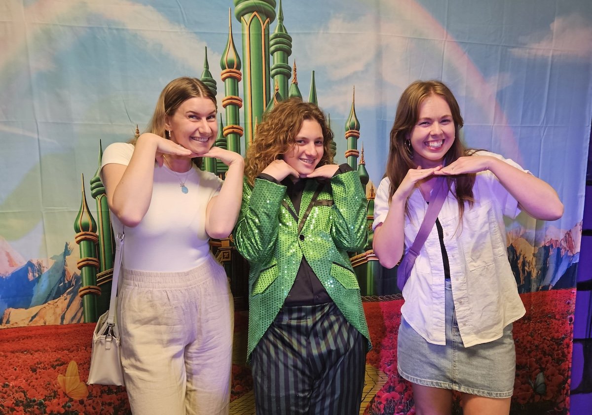 Daniel in OZ costume with teachers