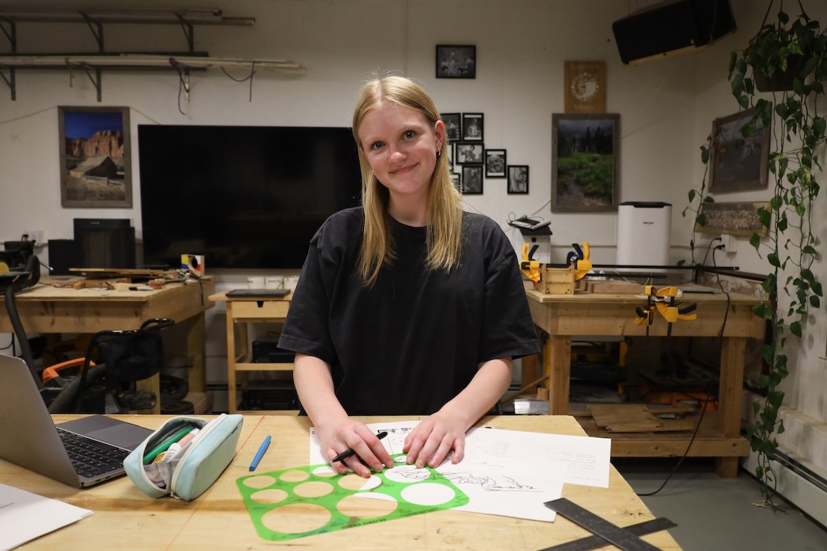 girl in steamworks lab