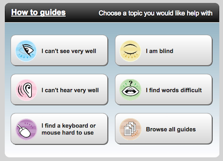 image of accessibility tools for website
