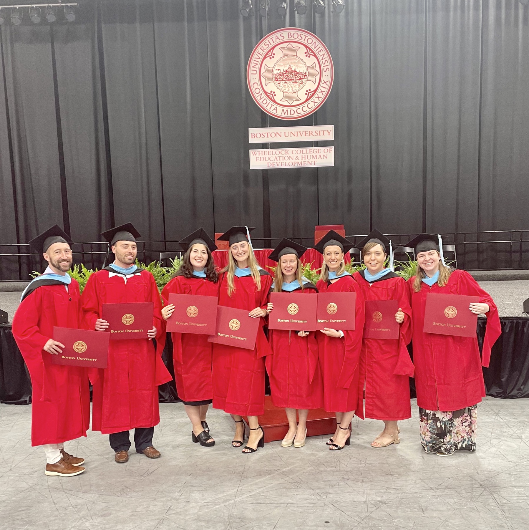 BU Graduation with Landmark teachers