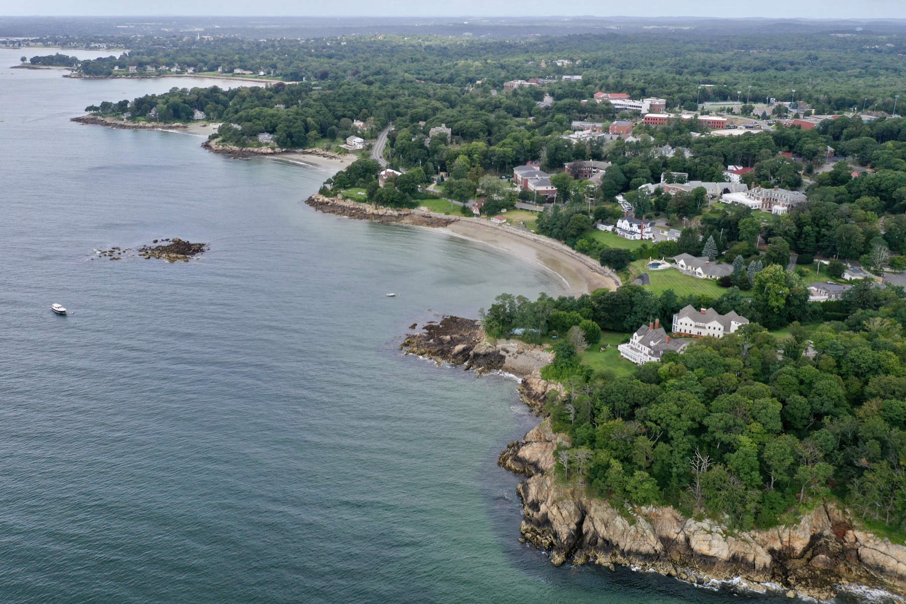 high school campus coastline