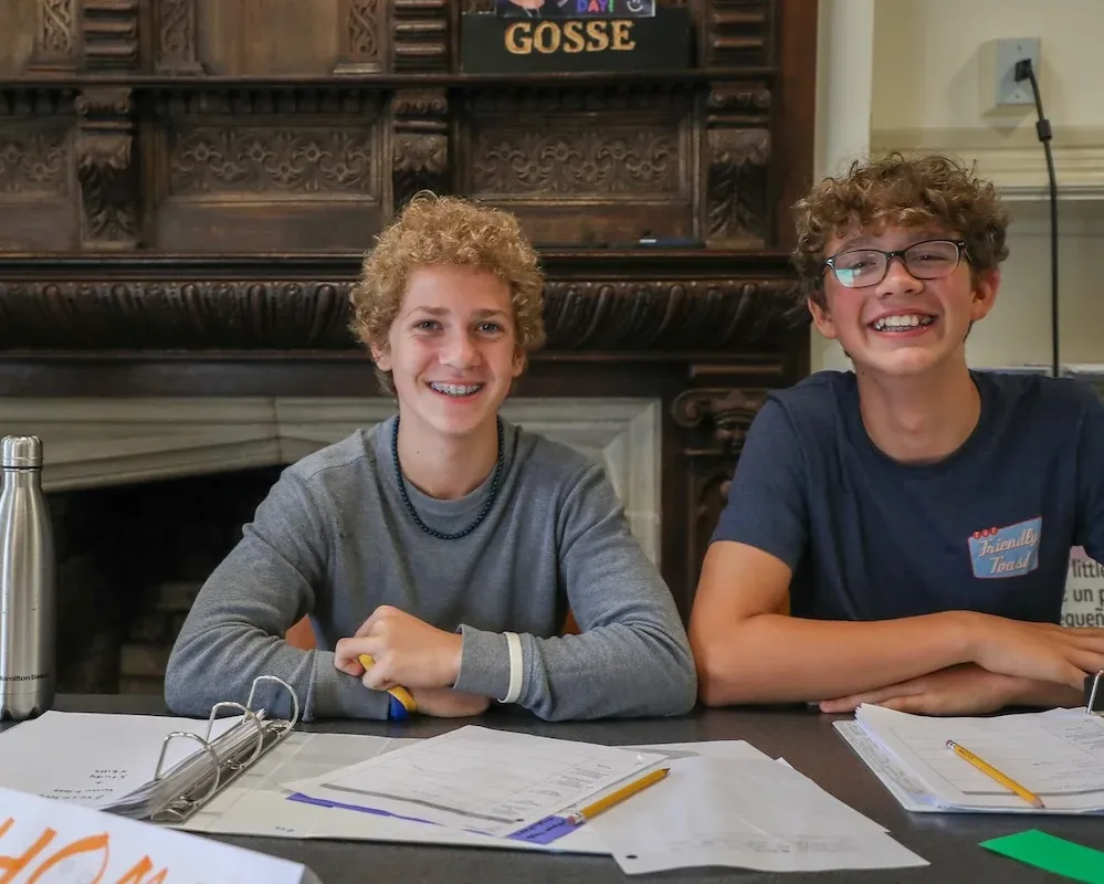 two boys at skills plus executive function course in the summer