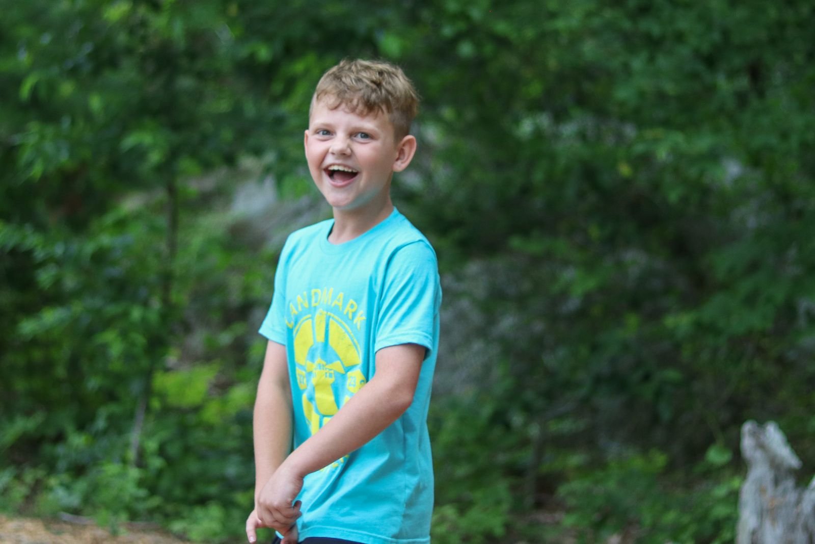 boy smiling summer program